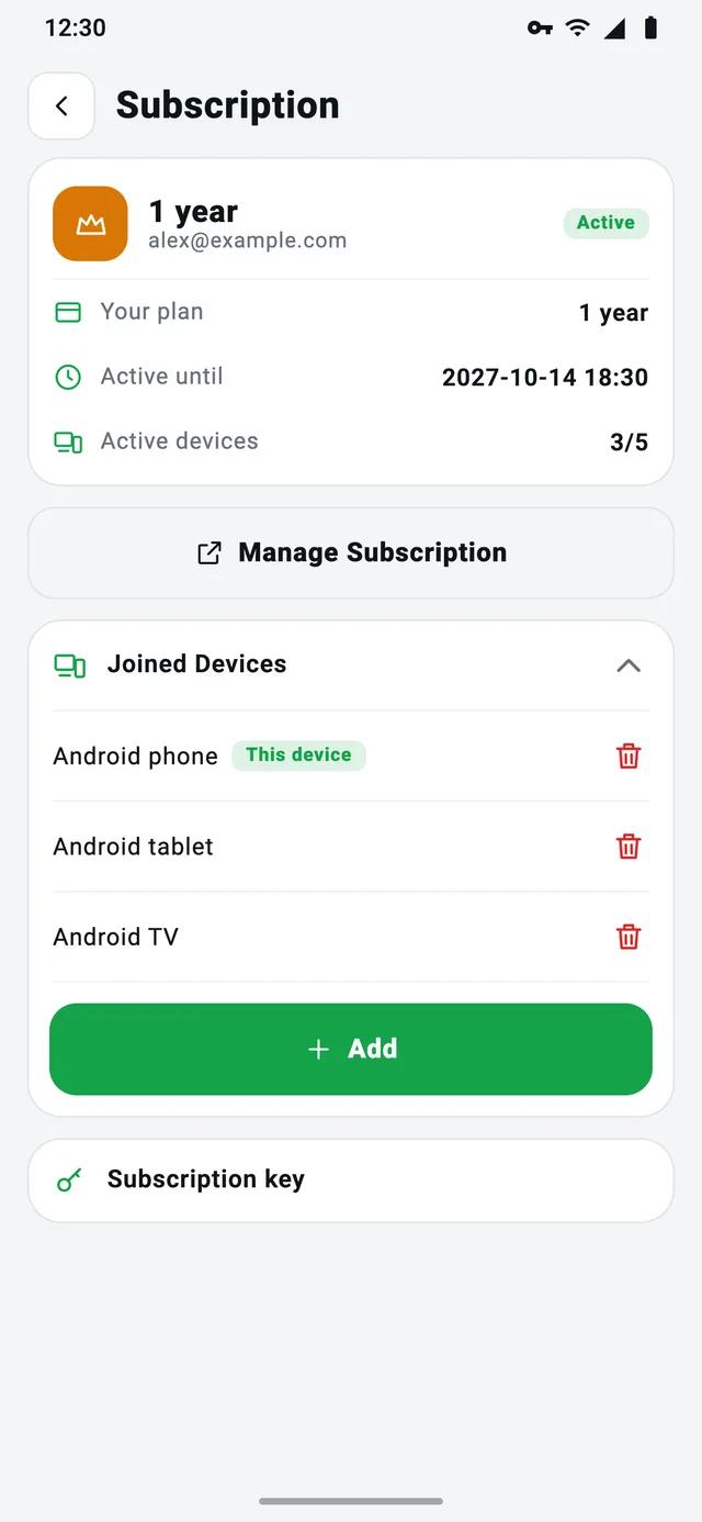 Using PRO on up to 5 devices