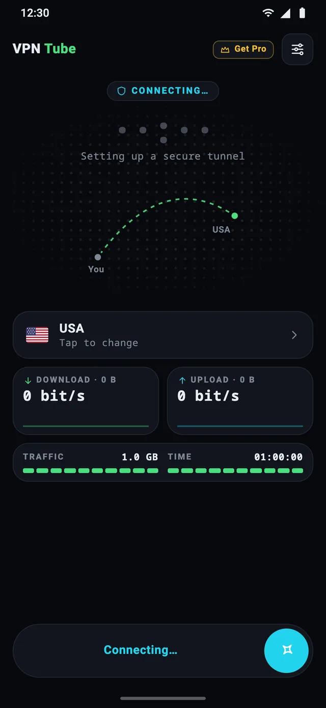 Slide to connect